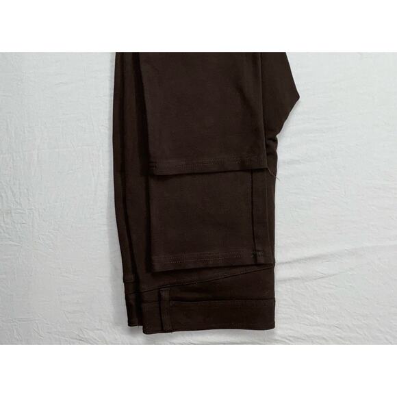 NYDJ Lift/Tuck 'Skinny' 5-Pocket Jean Style Ponte Knit Pants. Brown, Women's 6P. - Picture 4 of 9